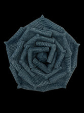 Load image into Gallery viewer, Denim Élan — Handmade Leather Rose Brooch