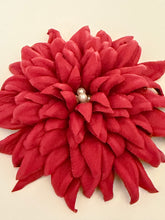 Load image into Gallery viewer, “RUBY GARDEN” chrysanthemum brooch
