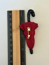Load image into Gallery viewer, Rain Nostalgia – Handmade Leather Umbrella Brooch
