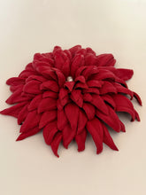 Load image into Gallery viewer, “RUBY GARDEN” chrysanthemum brooch