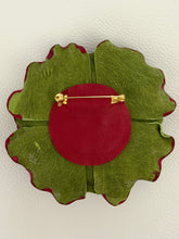 Load image into Gallery viewer, Autumn Majesty Leather Flower Brooch
