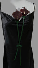Load image into Gallery viewer, Dark Cherry Calla Lily Leather Brooch – Sculptural Floral Statement Pin