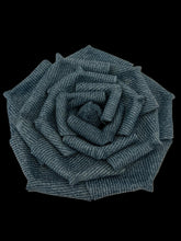 Load image into Gallery viewer, Denim Élan — Handmade Leather Rose Brooch