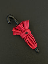 Load image into Gallery viewer, Rain Nostalgia – Handmade Leather Umbrella Brooch
