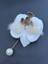 Load image into Gallery viewer, “SILENT GRACE” ORCHID BROOCH