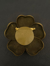 Load image into Gallery viewer, “Burgundy and Olive” camellia brooch