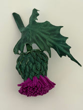 Load image into Gallery viewer, Amethyst Thistle Brooch