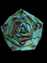 Load image into Gallery viewer, «Turquoise Reverie» rose brooch