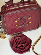 Load image into Gallery viewer, Burgundy Heritage Rose Leather Brooch