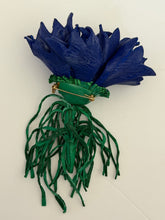 Load image into Gallery viewer, “SAPPHIRE BLOOM” cornflower brooch