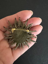 Load image into Gallery viewer, “HIDDEN PEARL” small aster brooch