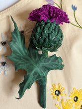 Load image into Gallery viewer, Amethyst Thistle Brooch