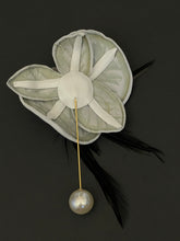 Load image into Gallery viewer, “PEARL WHISPER” orchid brooch