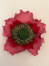 Load image into Gallery viewer, Blush Anemone Leather Flower Necklace &amp; Belt
