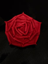 Load image into Gallery viewer, “SCARLET FOLD ROSE” brooch