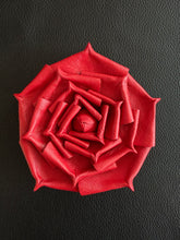 Load image into Gallery viewer, “ROUGE ELEGANCE” Leather Brooch