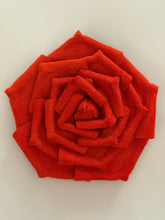 Load image into Gallery viewer, Coral Ember Rose Brooch