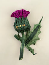 Load image into Gallery viewer, Amethyst Thistle Brooch