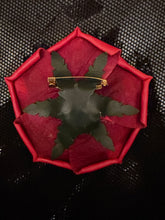 Load image into Gallery viewer, “SCARLET FOLD ROSE” brooch