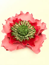 Load image into Gallery viewer, Blush Anemone Leather Flower Necklace &amp; Belt