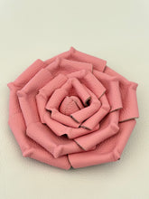 Load image into Gallery viewer, ROSE LEATHER BROOCH