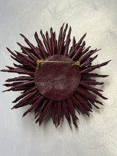 Load image into Gallery viewer, “OXBLOOD BLOOM” aster brooch