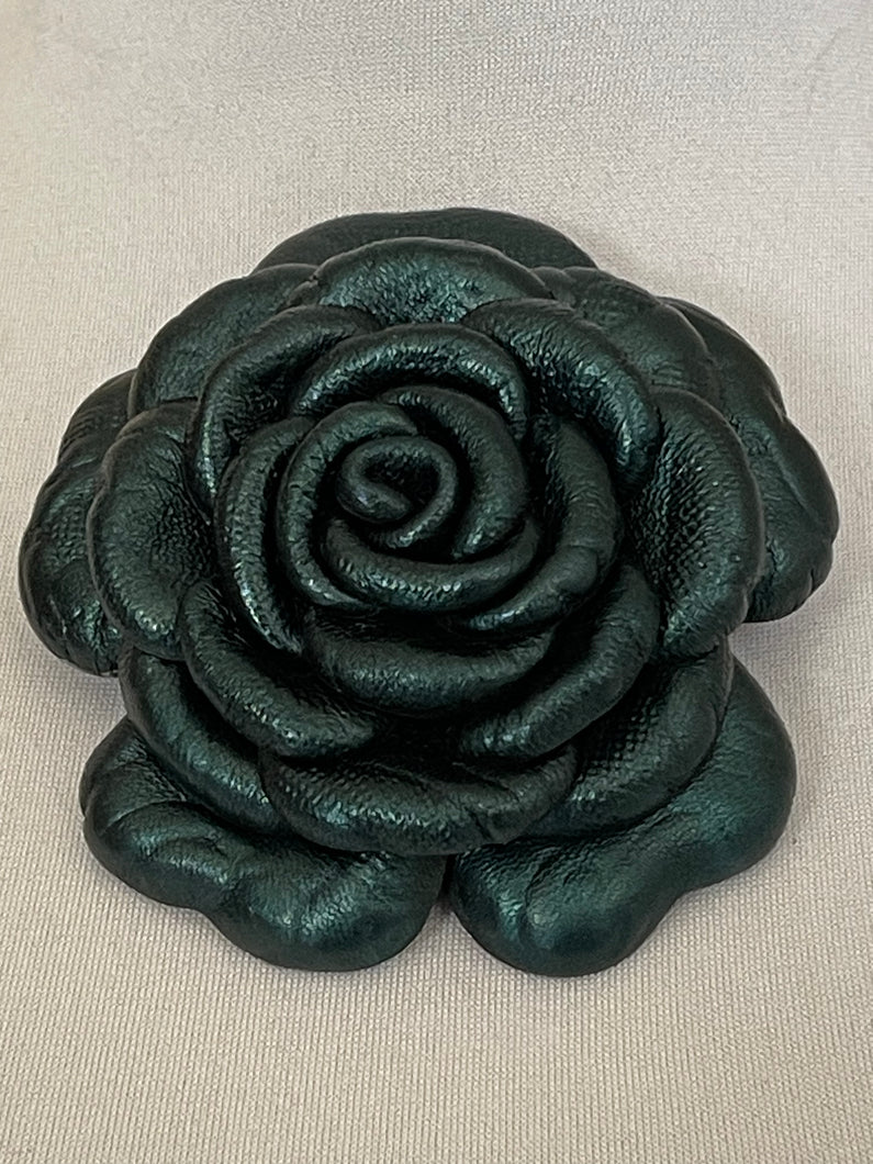 “EMERALD CAMELLIA” BROOCH