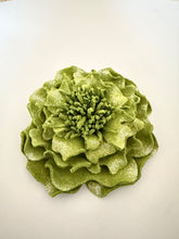 Load image into Gallery viewer, “CHARTREUSE PEONY COUTURE” brooch