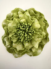 Load image into Gallery viewer, “CHARTREUSE PEONY COUTURE” brooch