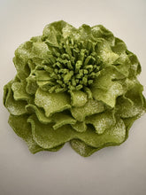 Load image into Gallery viewer, “CHARTREUSE PEONY COUTURE” brooch