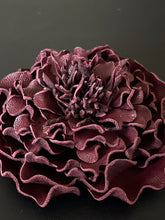 Load image into Gallery viewer, “BURGUNDY LACE” PEONY BROOCH