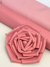 Load image into Gallery viewer, Velvet Blush Rose – Handcrafted Matte Leather Flower Brooch (3,5 inches)