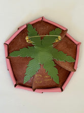 Load image into Gallery viewer, Velvet Blush Rose – Handcrafted Matte Leather Flower Brooch (3,5 inches)