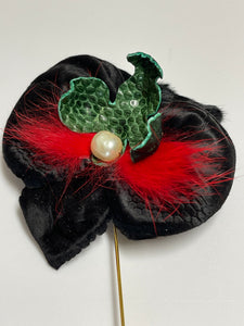 “VELVET ORCHID” BROOCH