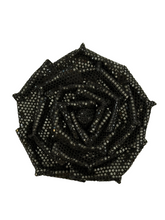 Load image into Gallery viewer, Midnight Stardust Rose Brooch