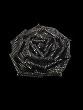 Load image into Gallery viewer, Midnight Stardust Rose Brooch