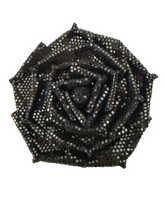 Load image into Gallery viewer, Midnight Stardust Rose Brooch