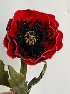 “WILD POPPY” BROOCH