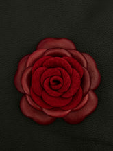 Load image into Gallery viewer, Burgundy Velvet Camellia Brooch ￼