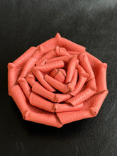 Load image into Gallery viewer, Coral Velvet Rose BROOCH