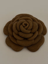 Load image into Gallery viewer, Cocoa Bloom Camellia Brooch