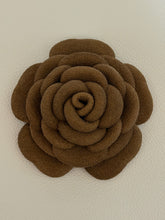 Load image into Gallery viewer, Cocoa Bloom Camellia Brooch