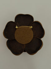 Load image into Gallery viewer, Cocoa Bloom Camellia Brooch