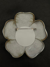 Load image into Gallery viewer, WHITE MATTE CAMELLIA BROOCH