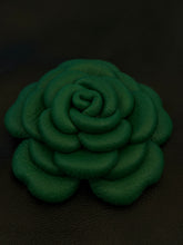 Load image into Gallery viewer, Emerald Garden Camellia Leather Brooch